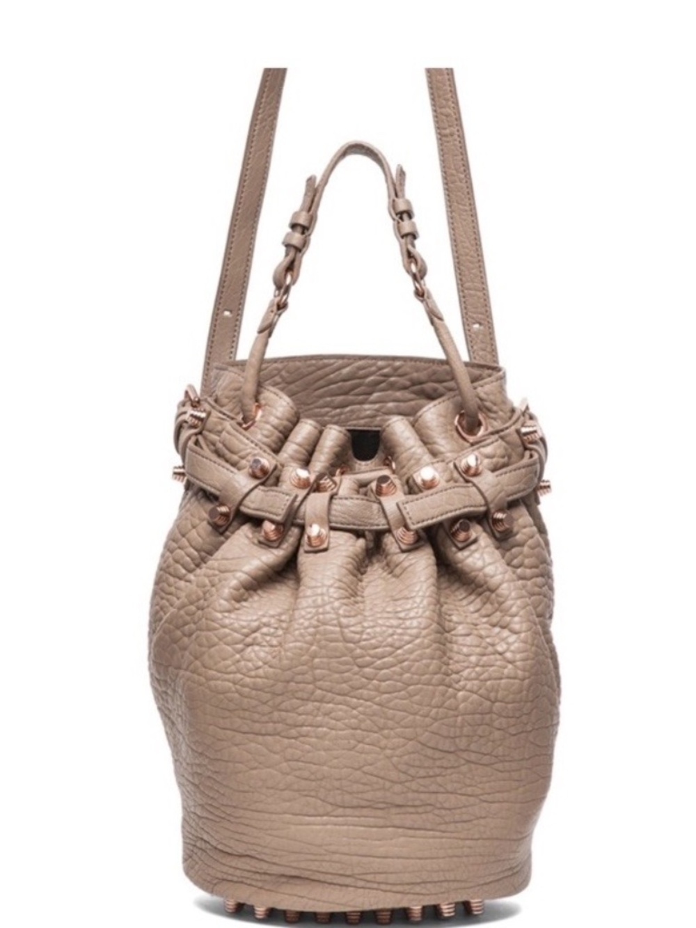 Alexander Wang Diego Bucket Bag Leather Studded Bag Shoulder Bag